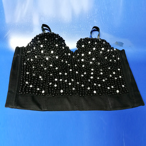 2020 Stock High Quality <strong>Women</strong> Club Wear Fashion Strap Luxury <strong>Sequins</strong> Beaded Sexy Short Vest Crop <strong>Top</strong> - Product Image 5