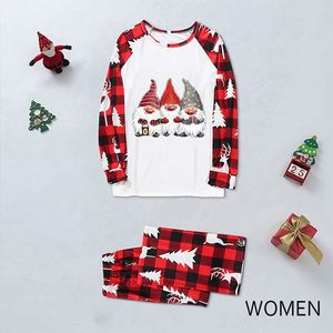 Set pigiama abbinato set da notte donna uomo bambino manica lunga - Product Image 4