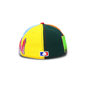 Gorra Ajustada de 6 Paneles con Visera Plana Redonda Personalizada de TCAP China, con Pedrería - Product Image 2
