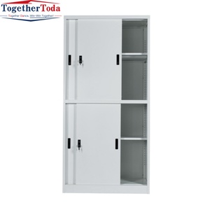 Gabinete de Oficina Metálico Moderno y Duradero, Ajustable, con Puertas Corredizas de Acero, Ahorra Espacio, Ecológico, para Hospital, Escuela, Hotel, Baño - Product Image 3