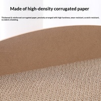 Lit et griffoir tout-en-un pour chat en carton, design minimaliste, anti-déchirure, grande taille, canapé vertical, maison épaissie, jouets pour chat