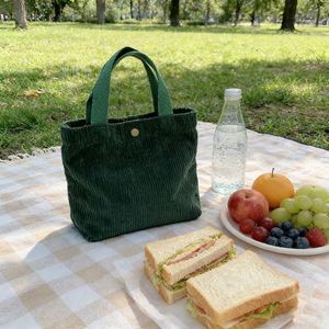 Corduroy Cosmetic <b>Small</b> Handheld Pouch Portable Sundries Storage Bag for Daily Makeup Organizer - Product Image 1