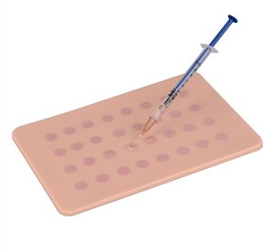 แผ่นทดสอบผิวหนัง 32 จุด โมดูลทดสอบผิวห<span class=keywords><strong>น</strong></span>ัง แผ่นฝึกฉีดยาเข้าใต้ผิวหนัง สำหรับฝึกเจาะเลือด แบบจำลองการศึกษาทางการแพทย์ - Product Image 3