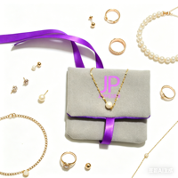 Pochette de rangement pour bijoux en suède avec doublure en satin, directement de l'usine, pour bagues, pendentifs, bracelets
