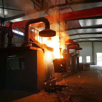 Fonderie En Fonte de Sable Vert Mécanisée Ligne de Production de Moulage pour Vanne, Pièces Automobiles, Seau et Couvercle de trou d'homme