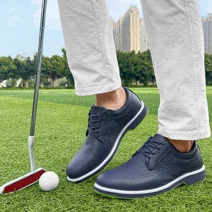 Chaussures de <span class=keywords><strong>golf</strong></span> imperméables pour hommes avec tige en cuir véritable et semelle en caoutchouc Zapatos De <span class=keywords><strong>Golf</strong></span> pour les sports d'automne et d'hiver - Product Image 6