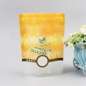 Custom Wholesale Food Grade Doypack Heat Seal <b>Zip</b> Lock Package Bags Zipper Aluminum Foil Mylar Tear Notch Matte Stand up Bag - Product Image 4