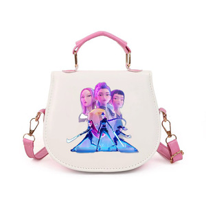 Zaino per bambini a tema gruppo di ragazze cacciatrici in stile cartone animato coreano, accessori per la scuola, <span class=keywords><strong>borsa</strong></span> a <span class=keywords><strong>tracolla</strong></span> singola stampata alla moda - Product Image 3