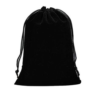 Pochette cadeau portable en velours épais personnalisable avec cordon de serrage et impression de logo – Vente en gros - Product Image 1
