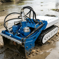 Robot de dragage visuel intelligent, équipement de surveillance en temps réel sous-marin pour l'élimination de la boue du fond des réservoirs