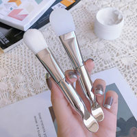 Pinceau professionnel pour masque facial végétalien, applicateur en silicone pour le maquillage, spatule, cuillère, outil