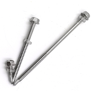 # 8 / # 10 / # สกรูเจาะแผ่นโลหะหัวหกเหลี่ยมสแตนเลส 14 ตัว พร้อมปลายเจาะ - Product Image 4