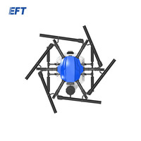 Châssis de protection des plantes à six axes EFT E620P avec réservoir d'eau de 20 L, en fibre de carbone, pliable, pour machine agricole de grande taille