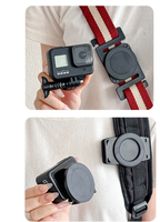 Aksesori Kamera Olahraga Braket Leher Magnetik Tak Terlihat Cocok untuk Insta360/DJI/GoPro