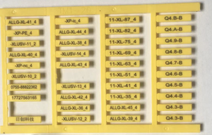 ช่องเสียบเครื่องหมายลวดพีวีซีใสแบบชุด HD-201ช่องเสียบเครื่องหมายสายโลโก้แบบกำหนดเองแขนระบุสายสำหรับติดฉลากลวด - Product Image 6