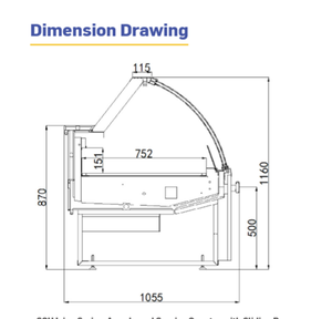 Exhibidor Refrigerador <span class=keywords><strong>de</strong></span> Carne Comercial <span class=keywords><strong>de</strong></span> <span class=keywords><strong>2</strong></span>.6 <span class=keywords><strong>Metros</strong></span> con Enfriamiento por Aire, Puertas Corredizas <span class=keywords><strong>de</strong></span> <span class=keywords><strong>Vidrio</strong></span> y Servicio - Product Image 5
