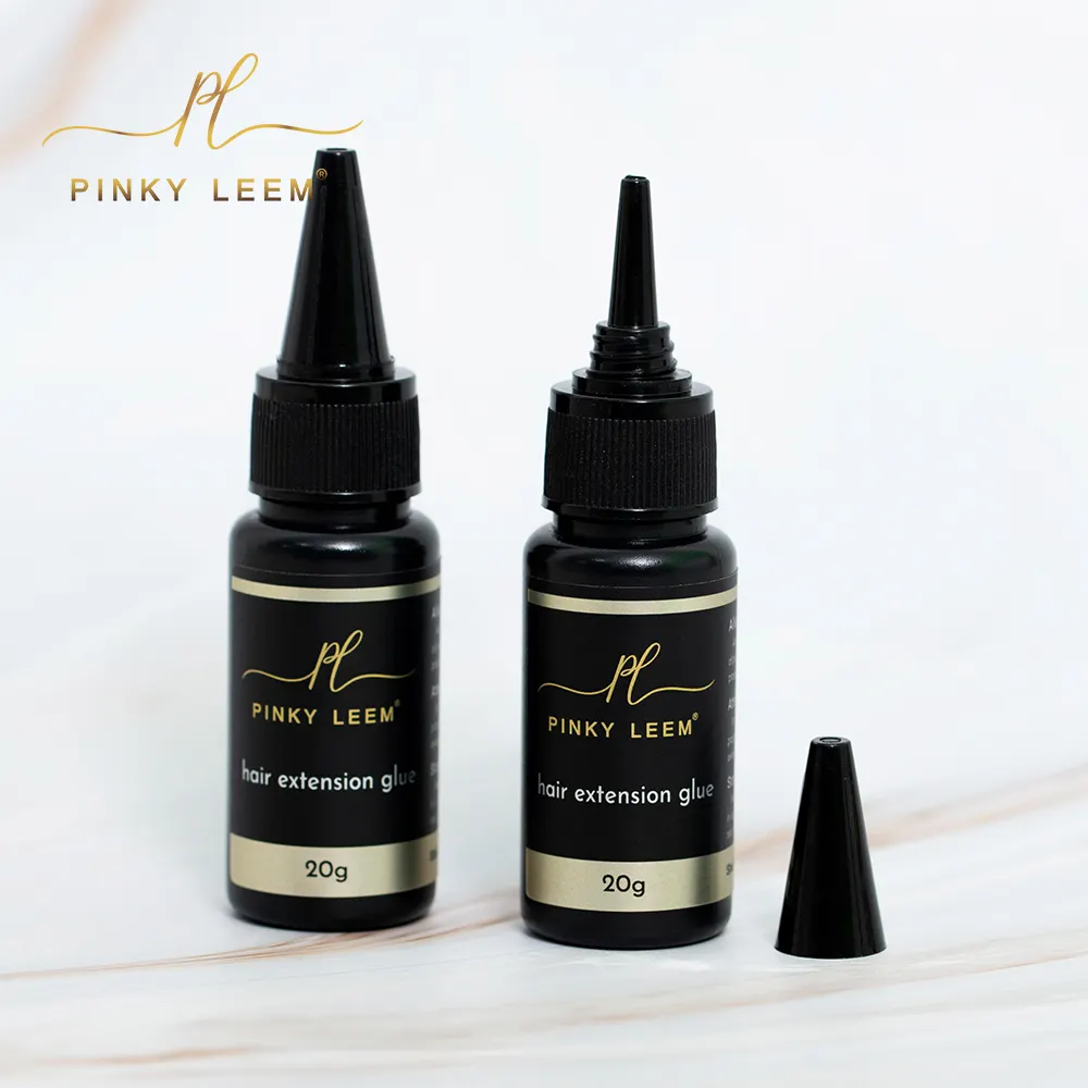 Pinky leem professionale trasparente adesivo per capelli colla adesiva perfetta per tenere i capelli tessitura trama uv extension colla per incollaggio capelli