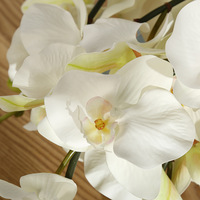 Tiges d'orchidées Phalaenopsis artificielles de qualité supérieure, aspect naturel, fausses orchidées en latex, fleurs d'orchidées artificielles pour la décoration de la maison, des mariages et des événements