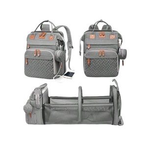 Multi Functional Large Capacity Backpack with Foldable <b>Bed</b>, Mommy Bag, <b>Storage</b> Bag - Product Image 2