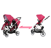 Poussette pliable double pour bébés jumeaux / Landau pour jumeaux en gros