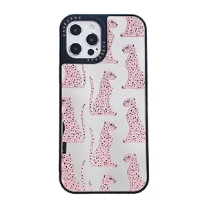 Manufacturer Custom Glossy Printed Marble Mirror Phone Cover Case For Iphone 15 Pro Max 14 For Girls