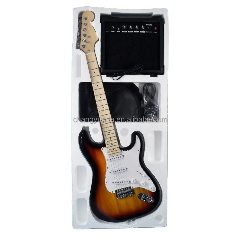 Krait 6 string guitar set wholesale price 20W amplifier OEM guitar cheap beginner guitar fast shipping