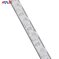 Barre lumineuse latérale LED SMD3030 24V 12V, éclairage à bordure, étanche IP67, 18 LED/m, pour boîte lumineuse publicitaire extérieure, bande LED à bordure lumineuse