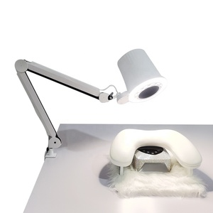 Aspirateur à poussière pour ongles à forte aspiration réglable avec lampe LED 3 couleurs, puissance élevée, faible bruit, ventilateur de qualité industrielle pour salon et spa - Product Image 1