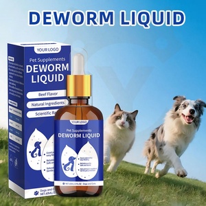 Gouttes vermifuges pour animaux de compagnie OEM/ODM, ingrédients naturels pour l'éloignement des parasites : Mûre et écorce d'Amur Corktree - Product Image 2