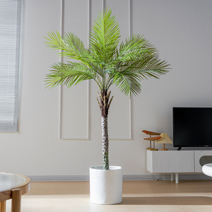 Palmiers artificiels grands et hauts, plantes tropicales artificielles réalistes en <span class=keywords><strong>pot</strong></span>, décoration intérieure, décoration de magasin <span class=keywords><strong>pour</strong></span> la maison et le magasin - Product Image 4