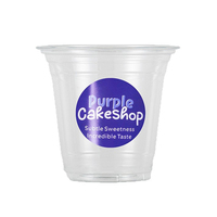 Gobelets en plastique transparent PET pour boissons froides et café, avec logo personnalisé imprimé, 12 oz et 16 oz, jetables, avec couvercle