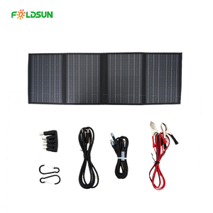 Nouveau <span class=keywords><strong>panneau</strong></span> <span class=keywords><strong>solaire</strong></span> monocristallin portable léger 60W 4 fois avec une efficacité de 22 à 23.5% <span class=keywords><strong>pour</strong></span> téléphones et banques d'alimentation - Product Image 2