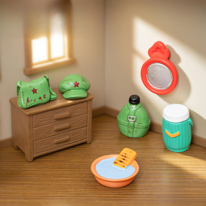 Boîte isolante rétro et nostalgique Weij Landscape, réveil, <span class=keywords><strong>objet</strong></span> décoratif DIY, accessoires de bureau, petite boîte pour voiture - Product Image 4