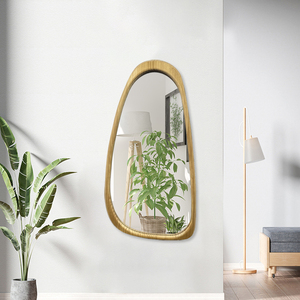 Struttura in legno irregolare per decorazione della parete specchio da parete stile fattoria <span class=keywords><strong>di</strong></span> campagna per la decorazione della parete della camera da letto o del bagno - Product Image 3