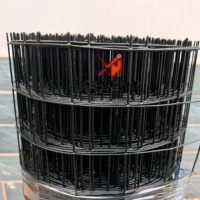 Grillage soudé en PVC ultra-résistant 1,2 m x 30 m / Mailles de 6 x 6 cm, Diamètre du fil de 3,0 mm, Rouleau de 22 kg | Anti-bactérien, résistant à la moisissure
