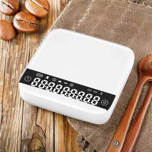 आधुनिक शैली यूएसबी बैटरी 2000 जी 0.1 जी मल्टी फंक्शन डिजिटल रसोई टेम्पर्ड ग्लास हाउस फूड कॉफी वजन स्केल - Product Image 3