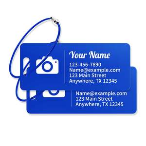 Custom Metal Aluminum <b>Luggage</b> <b>Tags</b> Promotional Gift Processing Travel <b>Tags</b> The Perfect Gift Choice - Product Image 4