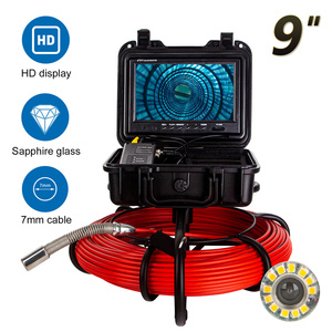 Monitor <span class=keywords><strong>HD</strong></span> de 9 pulgadas, 16GB, DVR, grabación de vídeo, cámara de inspección de alcantarillado, boroscopio para conducto de aire, detector de baterías de pozo - Product Image 2