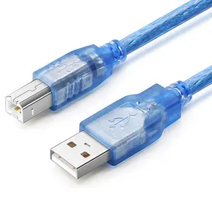 Kabel AM Ke BM Am/Bm dengan Cincin Magnetik Printer Usb 2.0 Tipe A Male TO B Male 2.0 Kabel Data Cetak untuk Printer HP EPSON