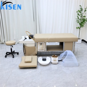 KISEN Lit de lavage de cheveux style thaïlandais en acier inoxydable avec circulation d'eau pour lavage et massage des cheveux – Vente chaude - Product Image 5