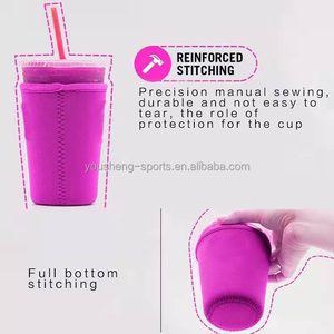 ปลอกหุ้มแก้วกาแฟแบบพับได้ กันน้ำ ทำจากนีโอพรีน พิมพ์ลายแบบซับลิเมชั่น สำหรับเครื่องดื่มเย็น ขนาด 16-32 ออนซ์ พร้อมโลโก้ - Product Image 6