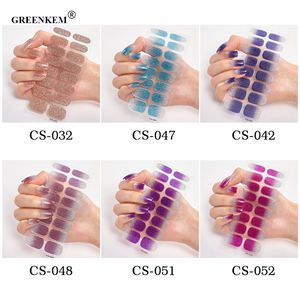 GREENKEM <span class=keywords><strong>2022</strong></span> Vente en gros Autocollants pour ongles en gel semi-durci Non-toxique Autocollant pour ongles semi-durci longue durée - Product Image 3