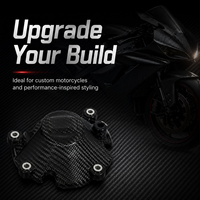 Cache-moteur en carbone rigide et durable pour moto de course, finition brillante 3K sergé, résistant à la chaleur, vente en gros directe usine