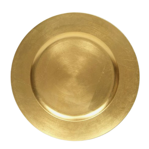 Fabricante de placa de cargador de Metal de forma redonda, platos de cena, restaurante de Hotel de lujo, mesa de centro de boda, catering, platos dorados - Product Image 5