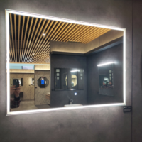 Miroir intelligent de fonctions complètes de LED de salle de bains rectangulaire populaire avec l'éclairage de LED