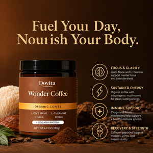 โรงงานผลิตในสหรัฐอเมริกา OEM กาแฟดริปเห็ด 10 ชนิด  รวมเห็ดหลินจือ เห็ดชากา  รับผลิตแบรนด์ส่วนตัว คั่วระดับกลาง ได้รับการรับรองมาตรฐาน GMP - Product Image 3