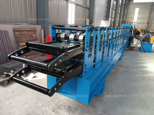 Nueva llegada Ridge Cap Roll Forming Machine Teja de techo Ridge Cap Machine Double Head Ridge Tile Making Machine - Product Image 5