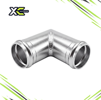 Connecteur coudé à 90 degrés en aluminium CNC 6061 pour tuyau de radiateur avec extrémités perlées 1,25-1,75 pouces pour système de refroidissement de course OEM
