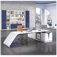 Bureau de direction Bugatti President's Lacquer Big Table, bureau de direction au design moderne et simple, bureau de direction au style élégant