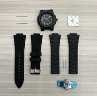 Nouvelle tendance, montre à quartz pour homme, boîtier en polycarbonate classique et créatif, bracelet en silicone, montre étanche, logo personnalisé